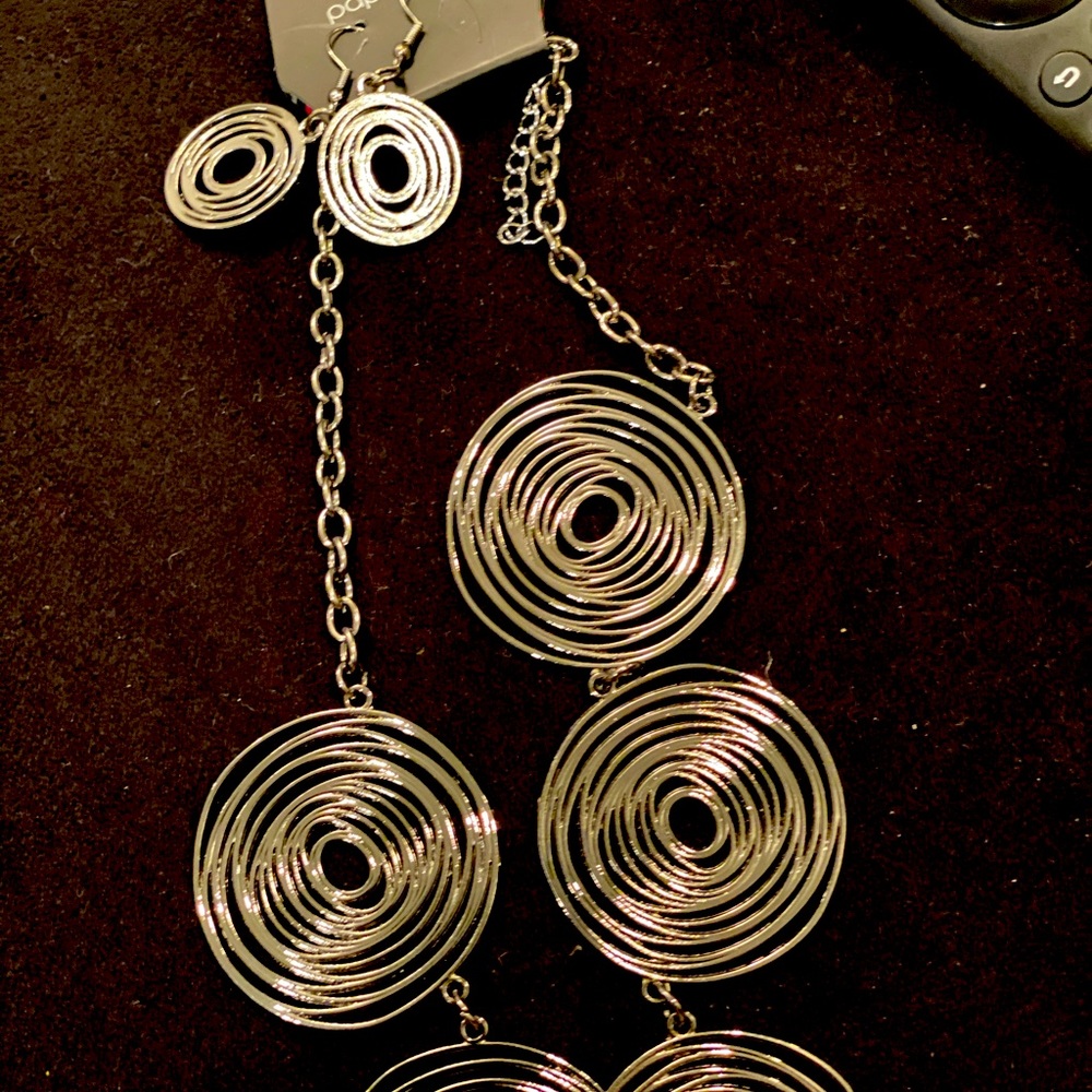 Necklace and earrings